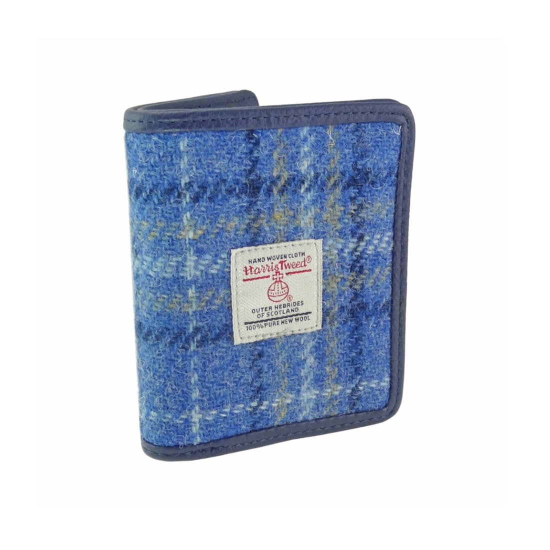 Glen Appin Credit Card Holder Wallet Light Blue Check