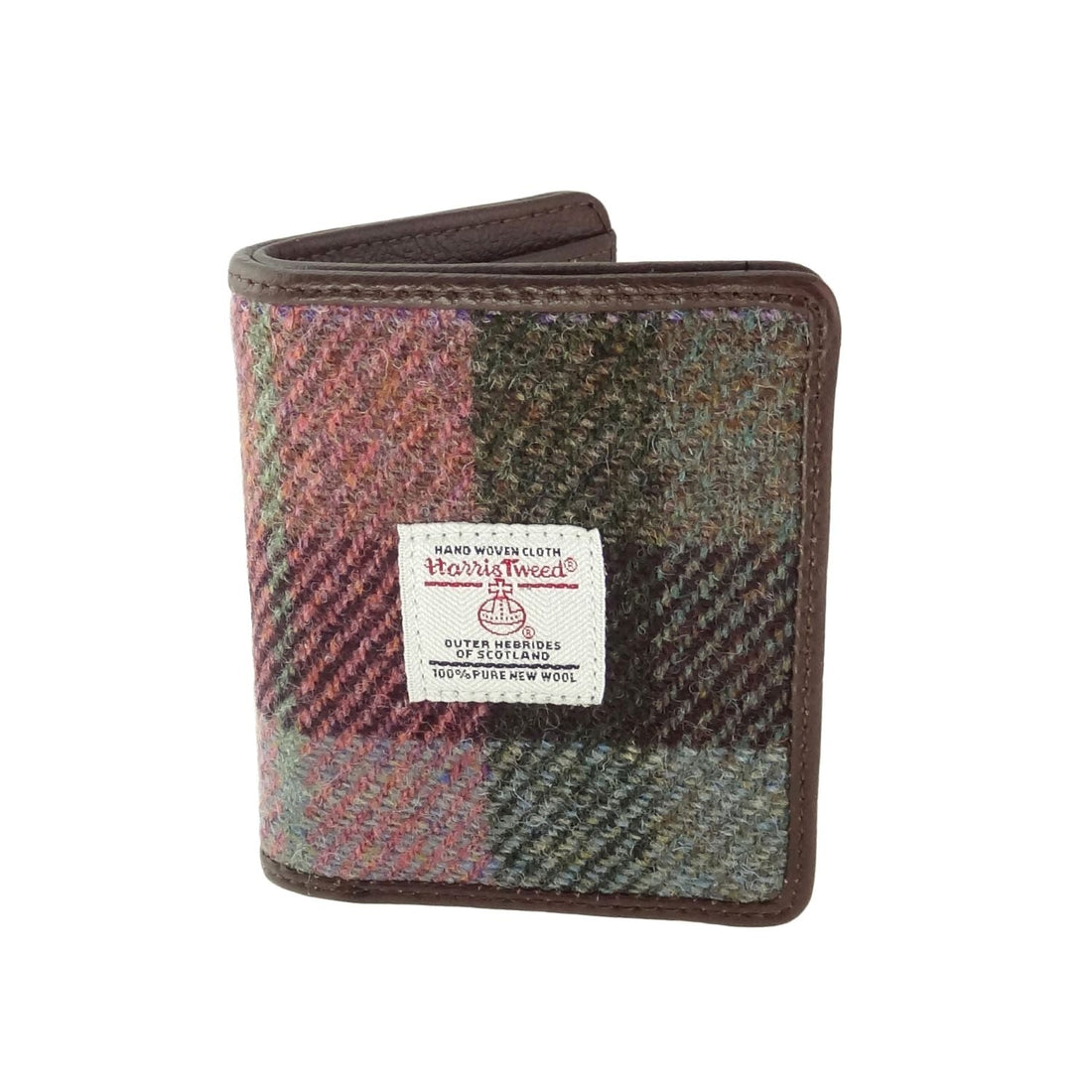 Glen Appin Credit Card Holder Wallet Green & Pink Tartan