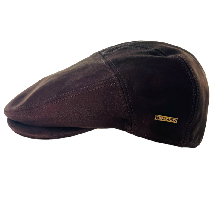 Bullantic - Gladwin Bond Hatters London Leather Flat Cap