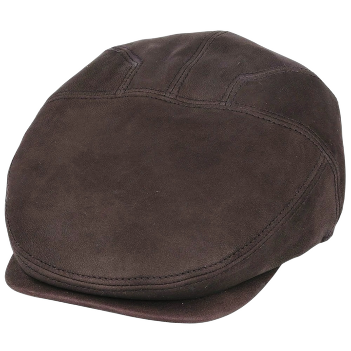 Bullantic - Gladwin Bond Hatters London Leather Flat Cap