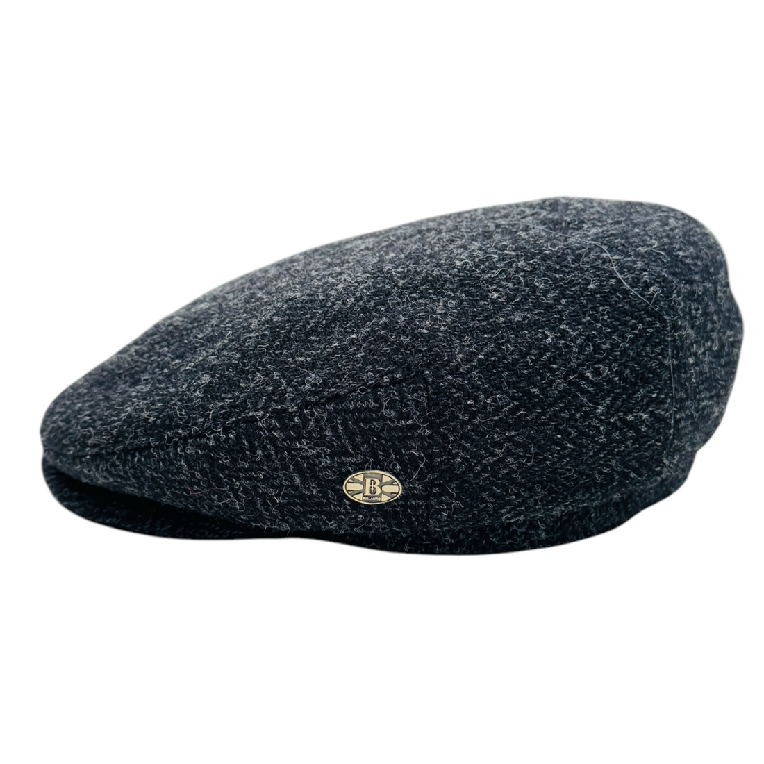 Bullantic - Premium Gladwin Bond Harris Herringbone Wool Flat Cap