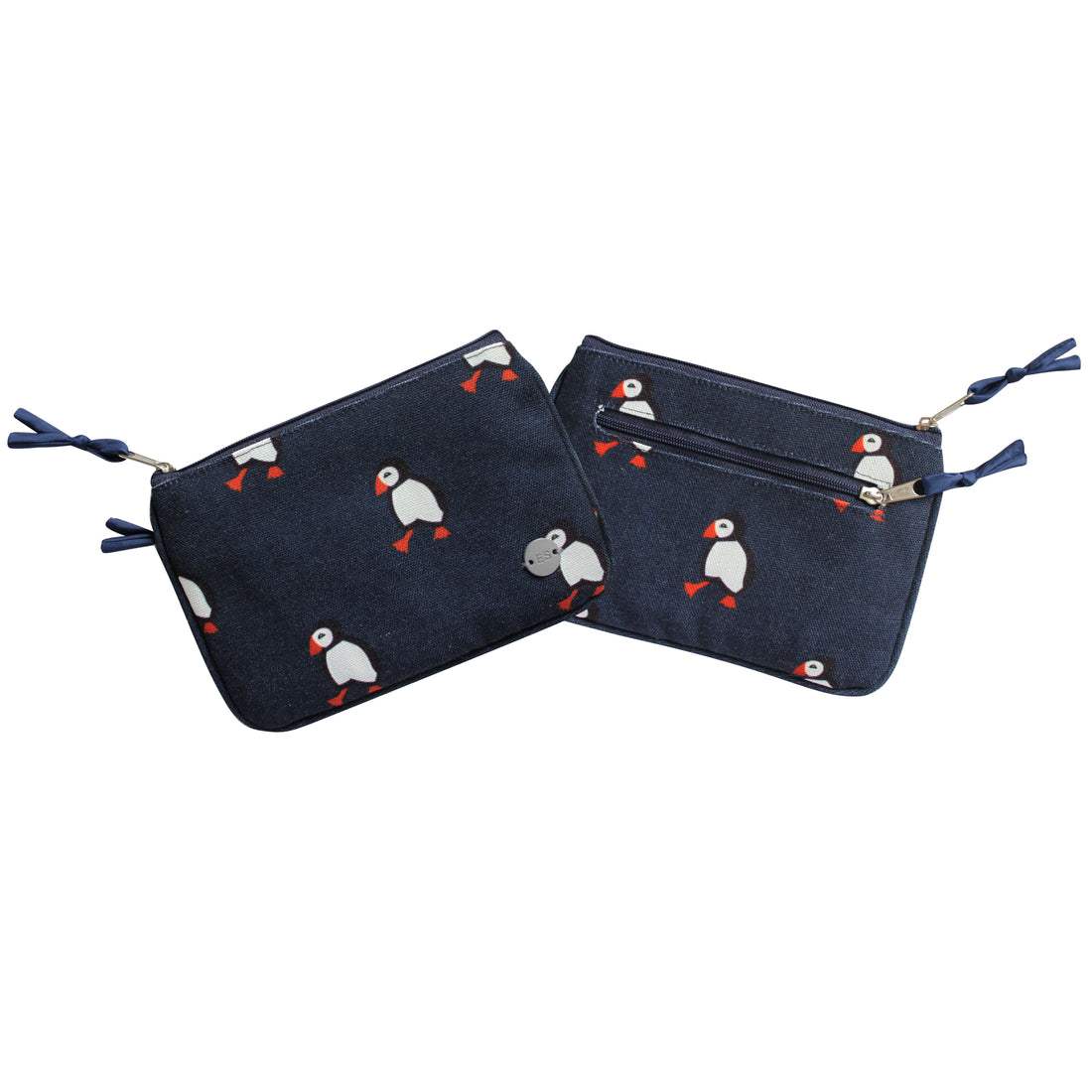 Puffin Juliet Cotton Canvas Coin Purse by Earth Squared