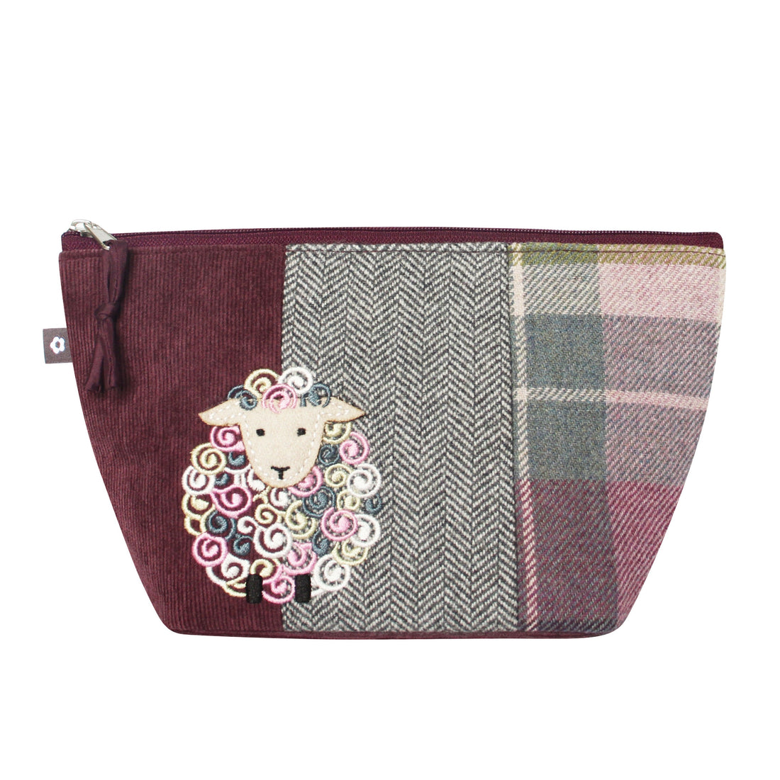 Sheep Applique Make up Bag By Earth Squared