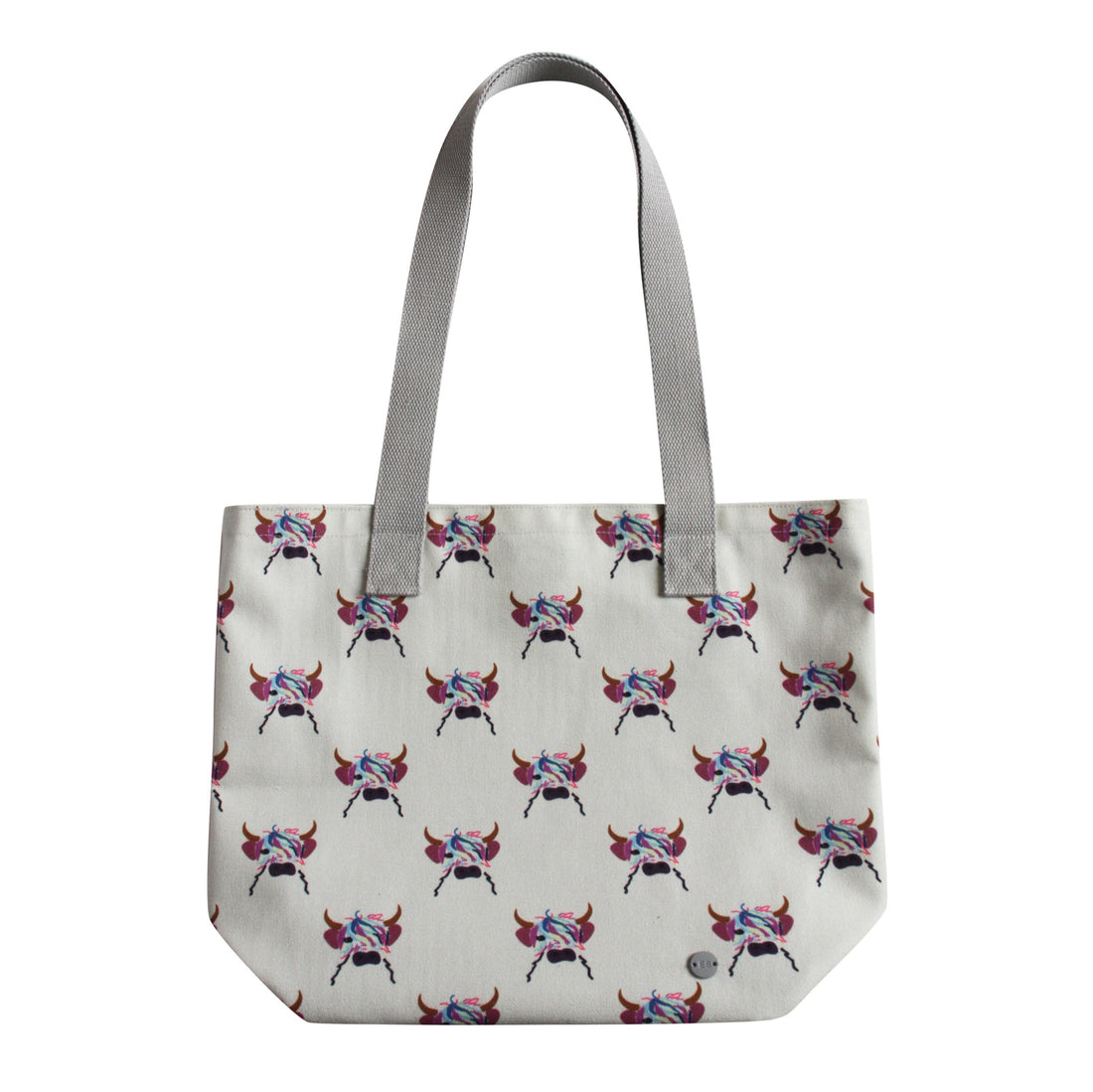 Highland Cow Cotton Canvas Tote Bag by Earth Squared