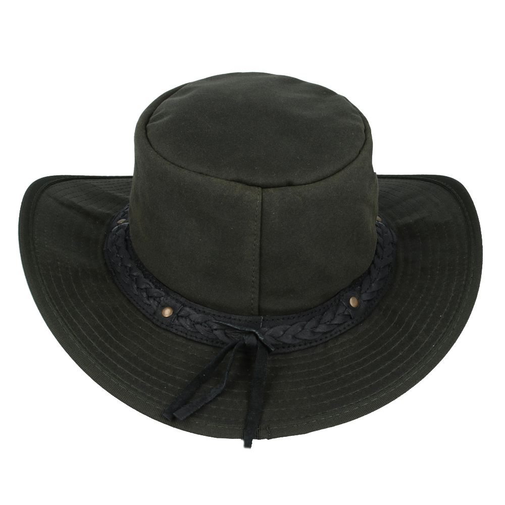 Bullantic - Waxed Gladwin Bond Aussie Bush Style Western Outback Cotton Cowboy Hat