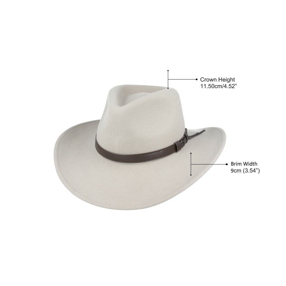 Bullantic Premium Maz Crushable Wool Cowboy Hat