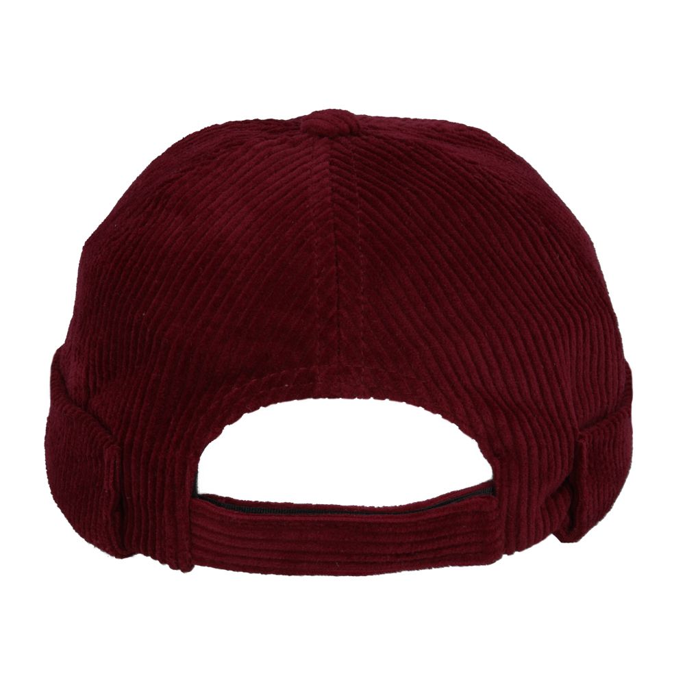 Carbon212 Corduroy Rolled Cuff Retro Fashion Brimless Docker Hat