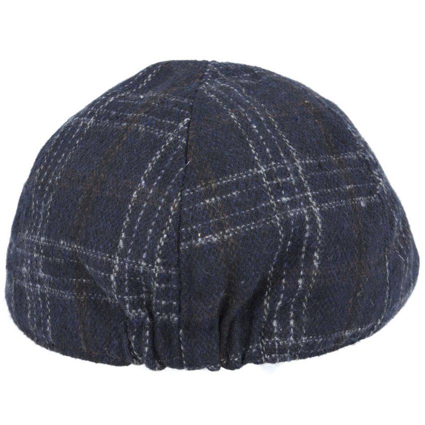 Check Tweed Duckbill Flat Cap Six Panel Cap