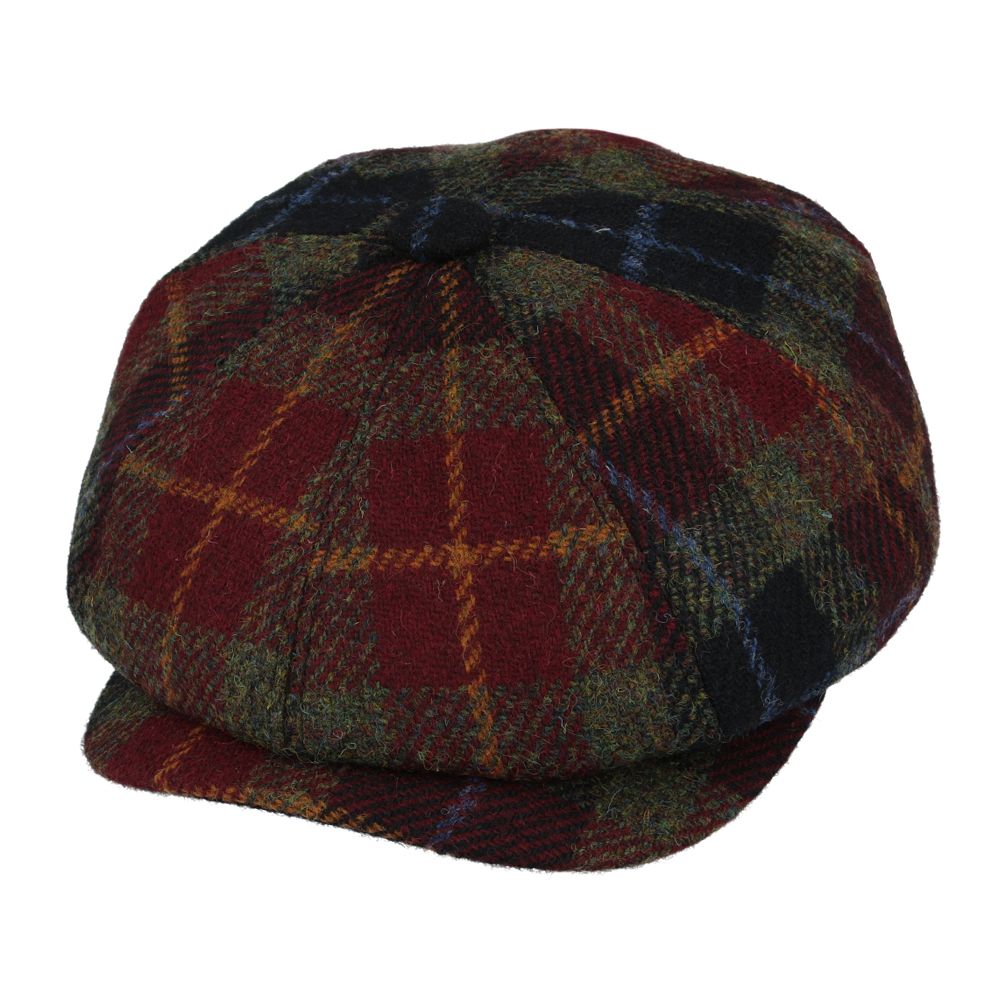 Gladwin Bond Harris Tweed Wool Newsboy Cap