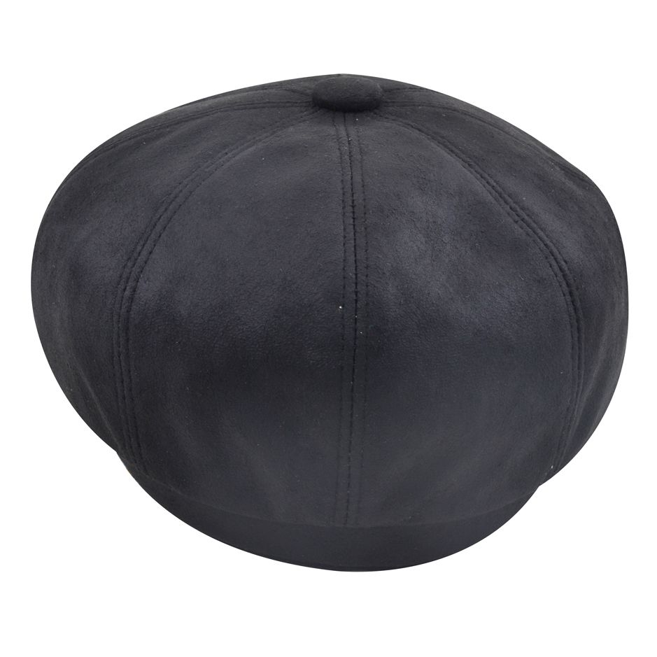 Bullantic - Gladwin Bond Hatters London Leather Newsboy Cap