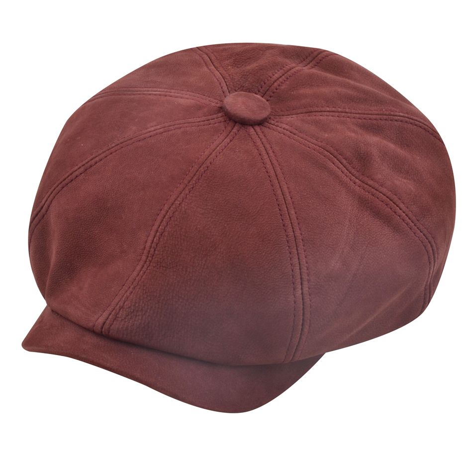 Bullantic - Gladwin Bond Hatters London Leather Newsboy Cap