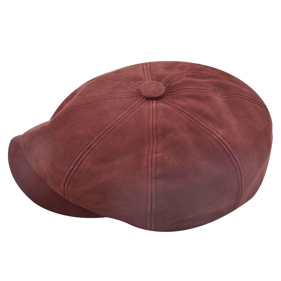 Bullantic - Gladwin Bond Hatters London Leather Newsboy Cap