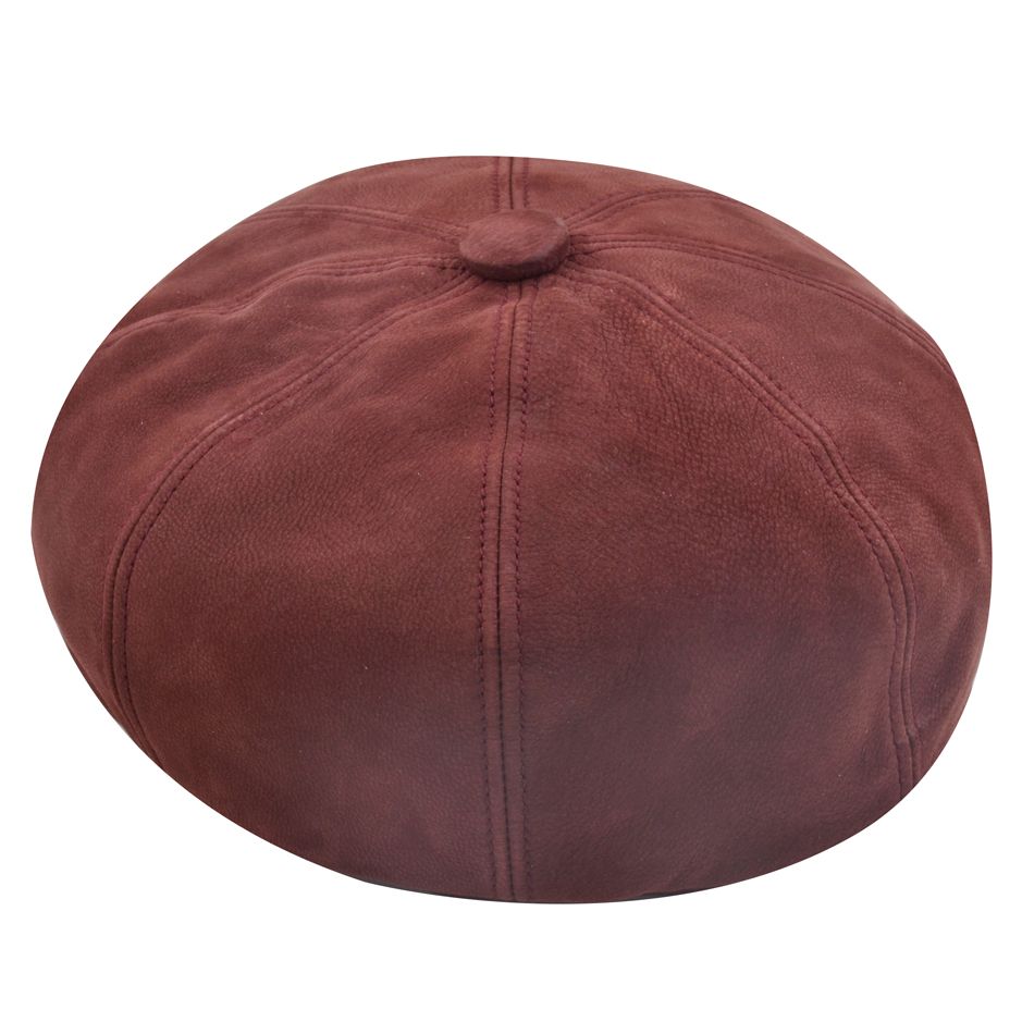 Bullantic - Gladwin Bond Hatters London Leather Newsboy Cap