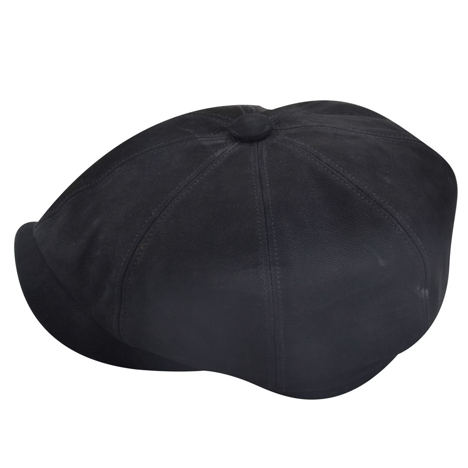 Bullantic - Gladwin Bond Leather Look Newsboy Cap