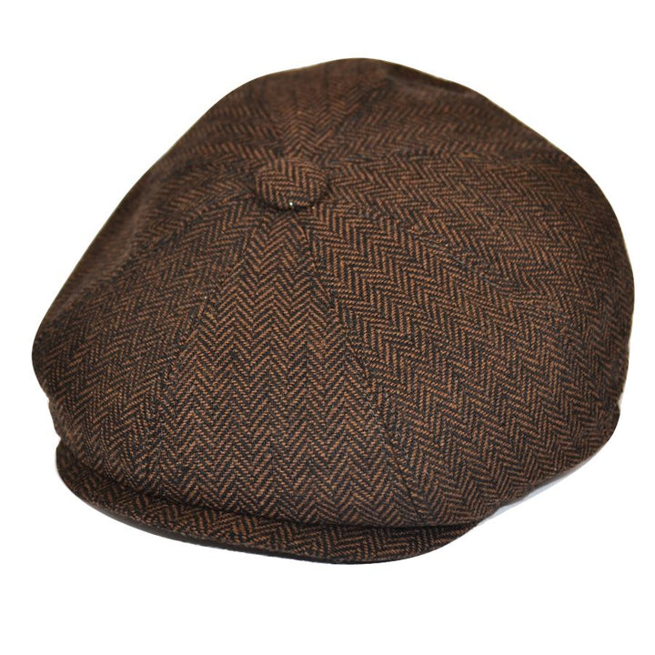 G&H Herringbone Newsboy Cap