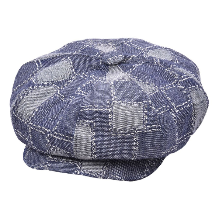 G&H Denim Print Patch Bakerboy Spitfire Caps