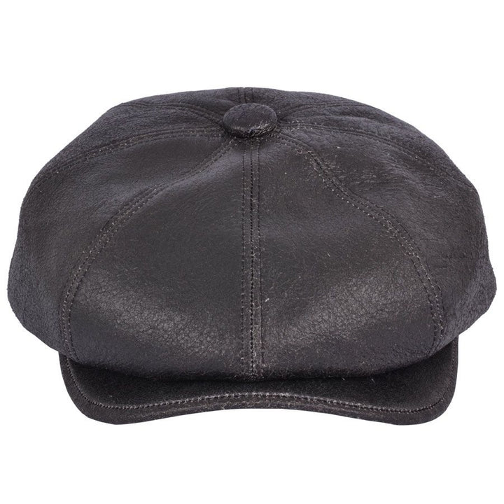 Bullantic - Gladwin Bond Sheep Skin Newsboy Leather Cap