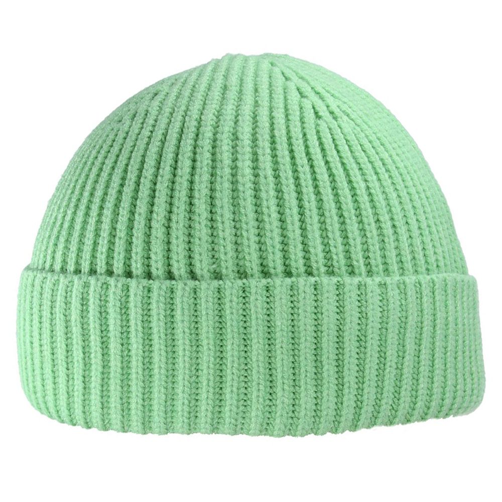 Maz Skull Ribbed Knit Trawler Beanie