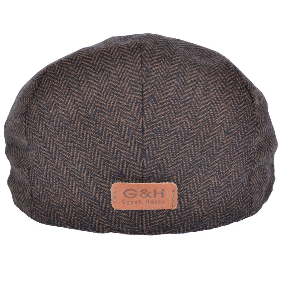 Kids G&H Herringbone Flat Cap