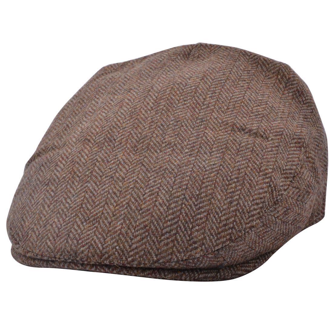 G&H Wool Herringbone Flat Cap