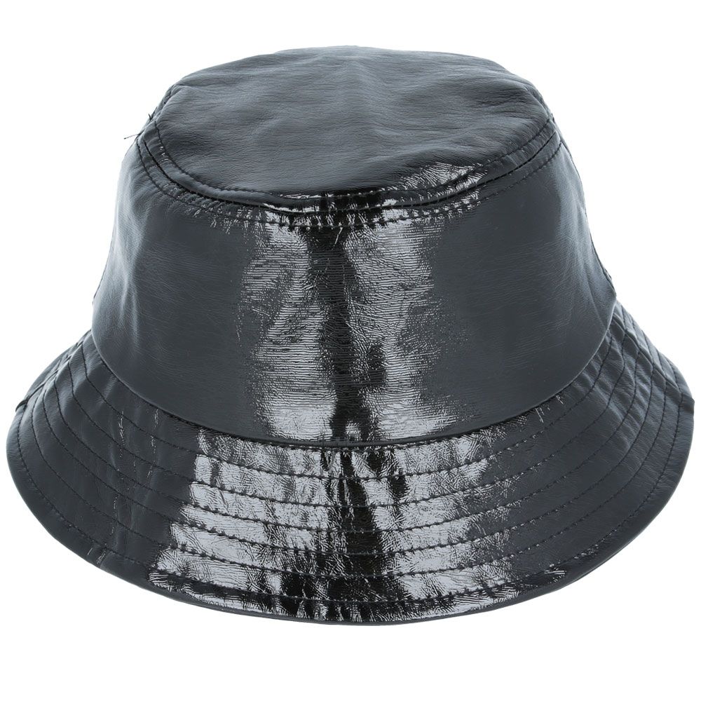 Maz Shiny Vinyl Pu Rain Fisherman Bucket Hat