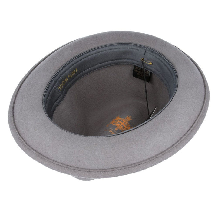 Maz Crushable C-Crown Trilby Hat, Grey