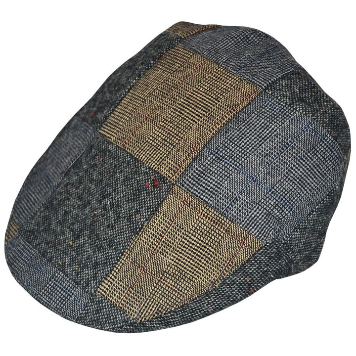 G&H Tweed Patch Flat Cap