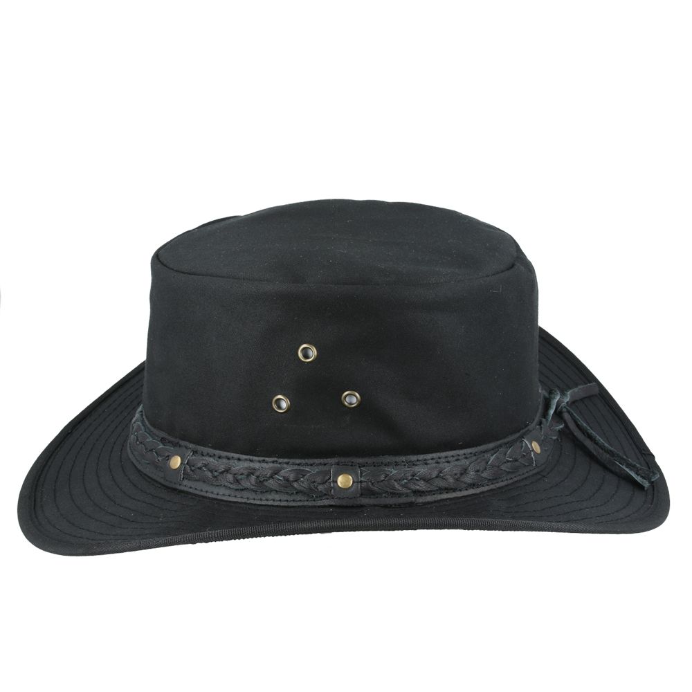 Bullantic - Waxed Gladwin Bond Aussie Bush Style Western Outback Cotton Cowboy Hat