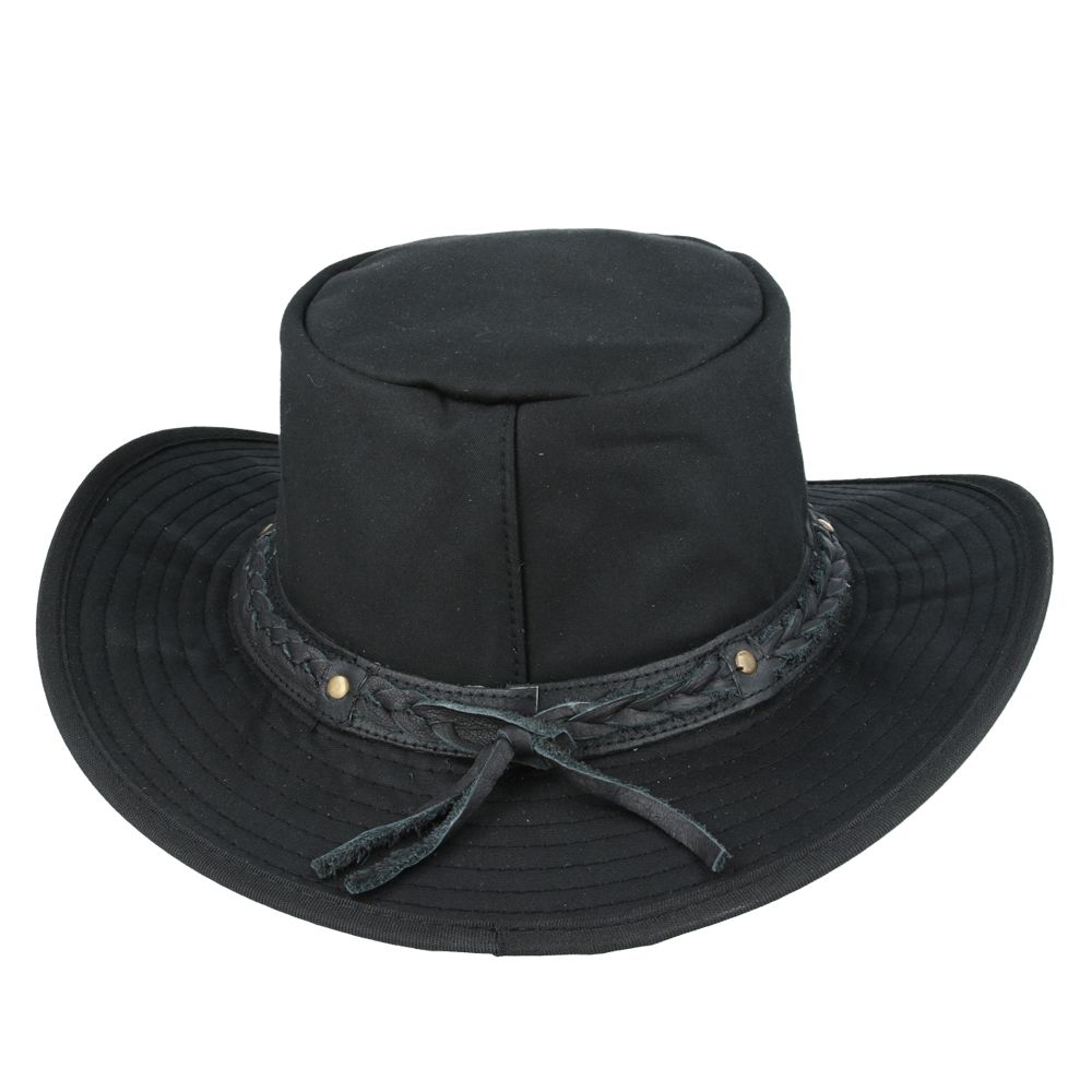 Bullantic - Waxed Gladwin Bond Aussie Bush Style Western Outback Cotton Cowboy Hat