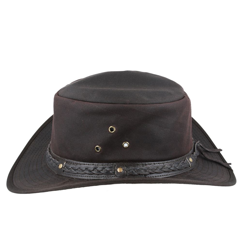 Bullantic - Waxed Gladwin Bond Aussie Bush Style Western Outback Cotton Cowboy Hat