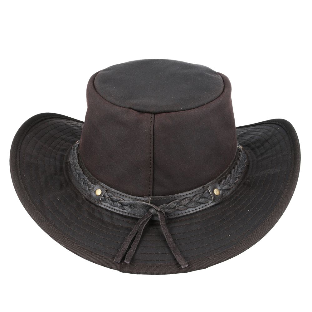 Bullantic - Waxed Gladwin Bond Aussie Bush Style Western Outback Cotton Cowboy Hat