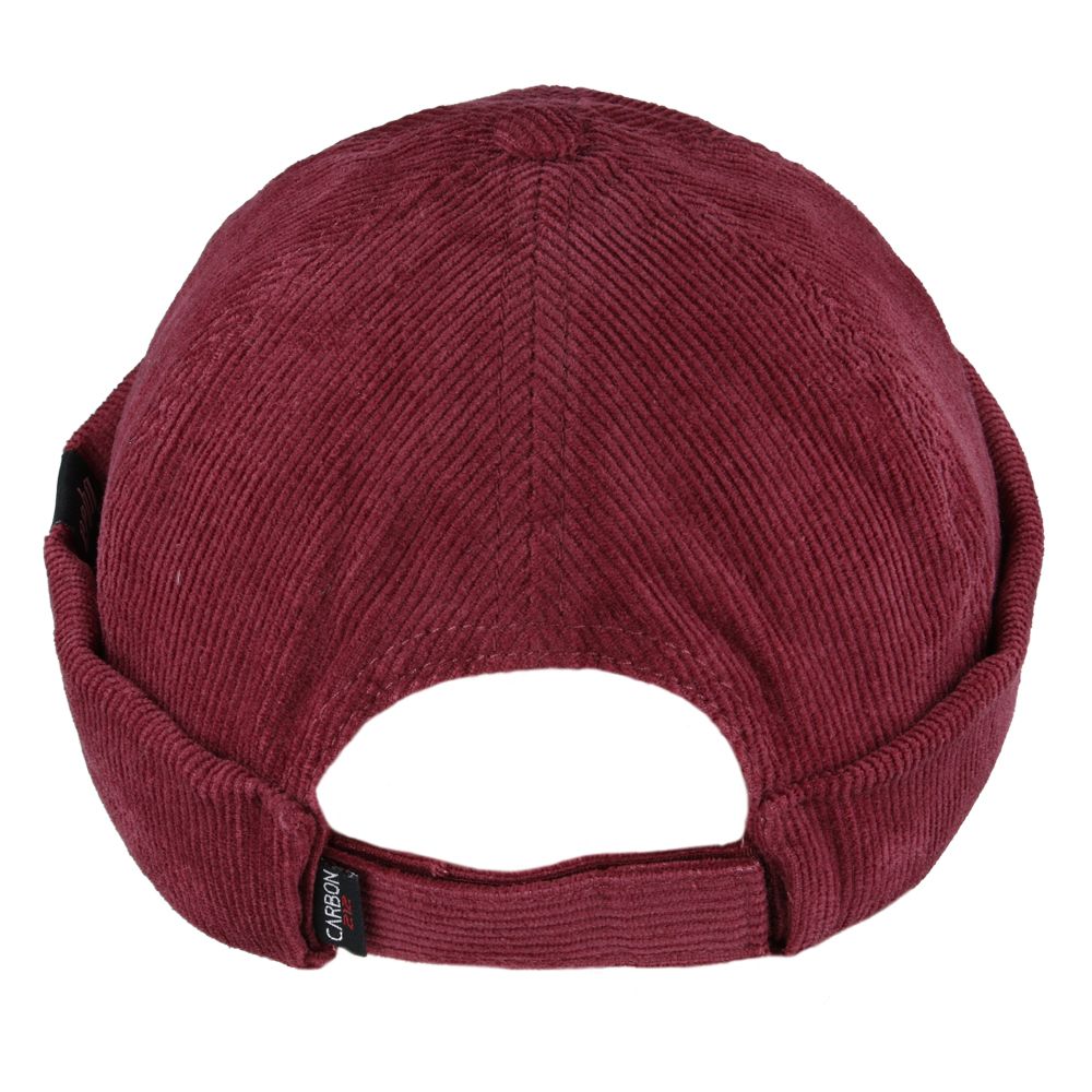 Carbon212 Corduroy Rolled Cuff Retro Fashion Brimless Docker Hats