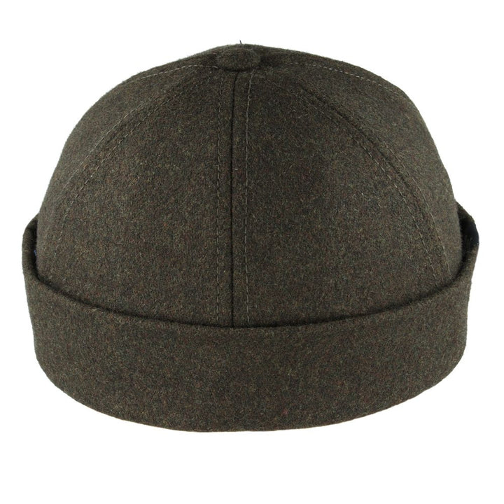 Carbon212 Wool Rolled Cuff Retro Fashion Brimless Docker Hats