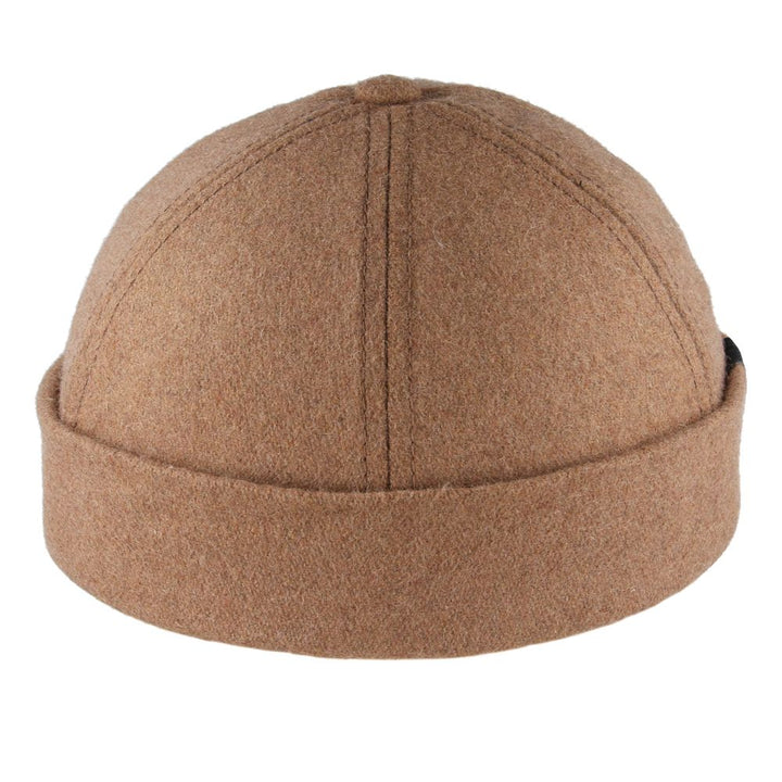 Carbon212 Wool Rolled Cuff Retro Fashion Brimless Docker Hats