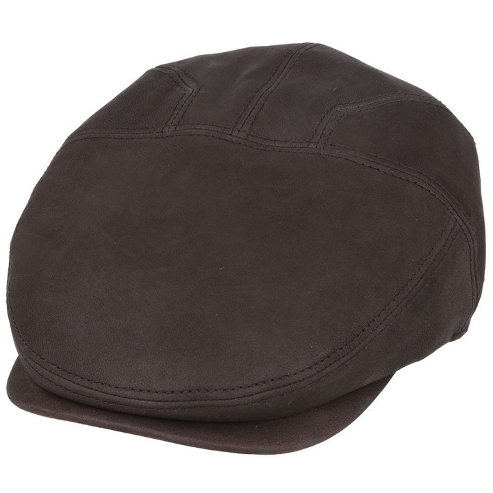 Bullantic - Gladwin Bond Hatters London Leather Flat Cap