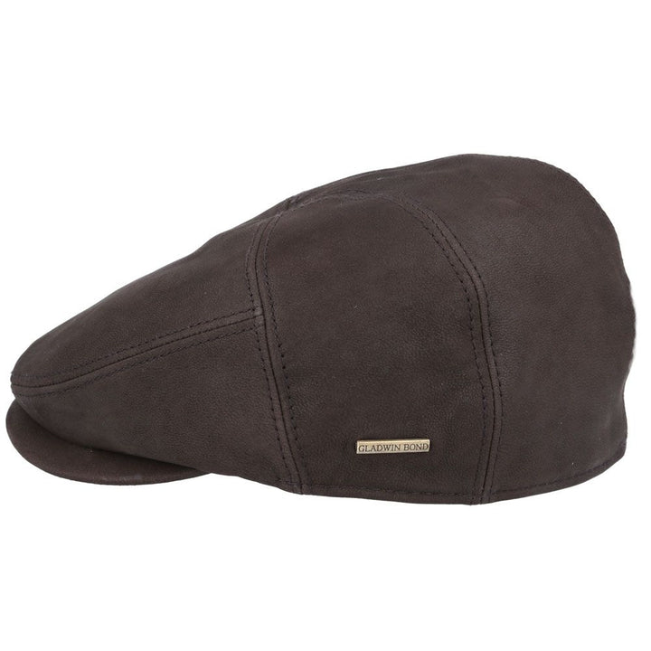 Bullantic - Gladwin Bond Hatters London Leather Flat Cap