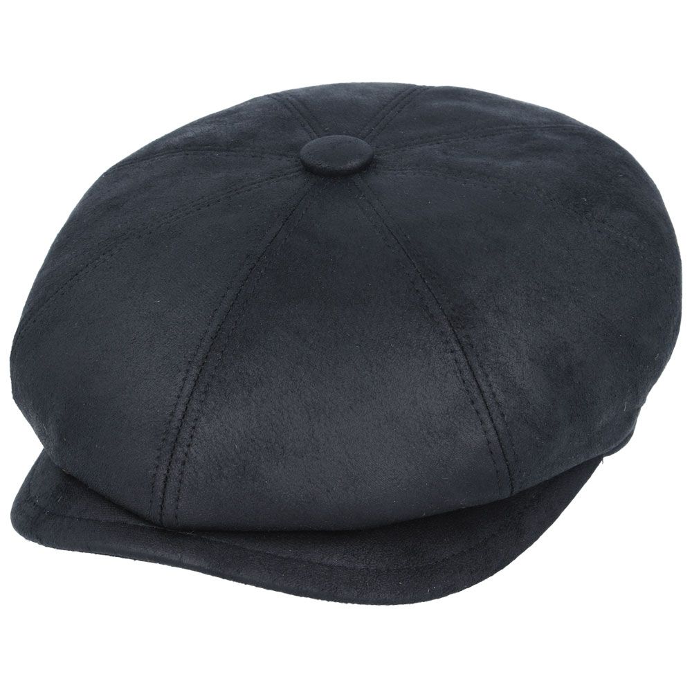 Bullantic - Gladwin Bond Leather Look Newsboy Cap