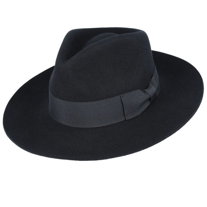 Gladwin Bond Grace Snap-Brim Wool Fedora Hat