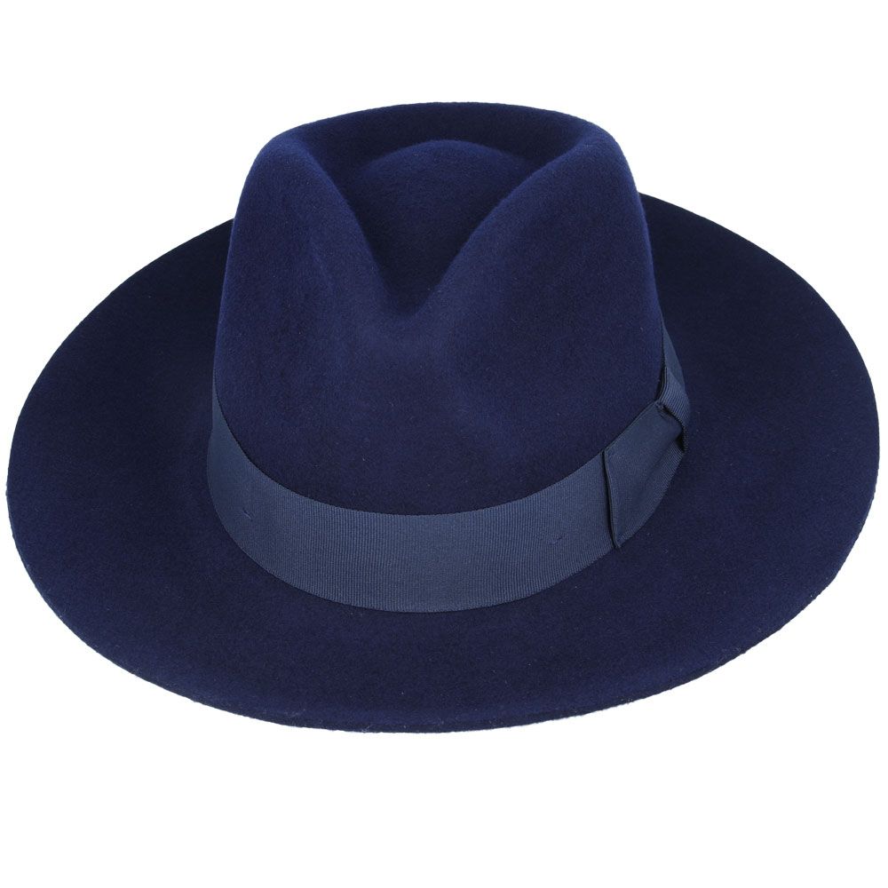 Bullantic - Premium Gladwin Bond Grace Snap-Brim Wool Fedora Hat