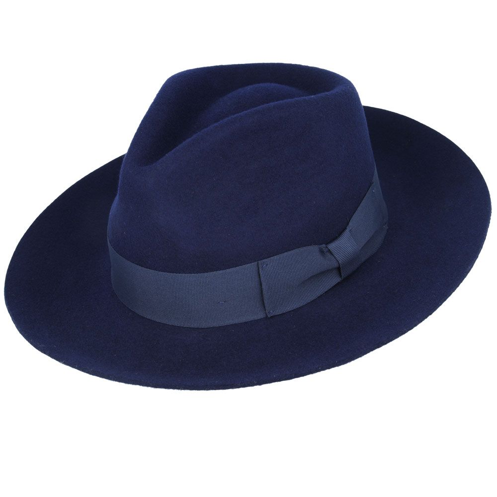 Bullantic - Premium Gladwin Bond Grace Snap-Brim Wool Fedora Hat