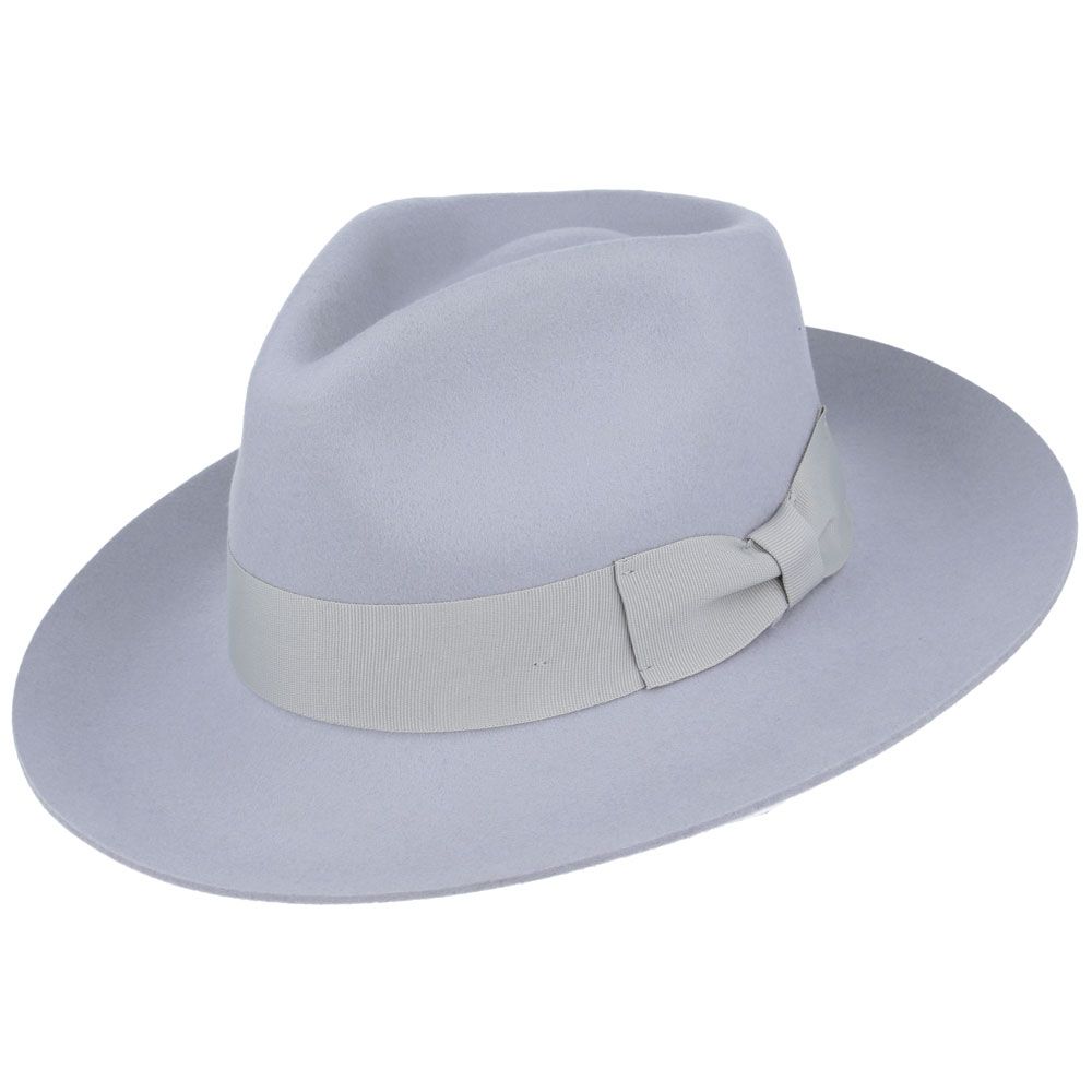 Bullantic - Premium Gladwin Bond Grace Snap-Brim Wool Fedora Hat