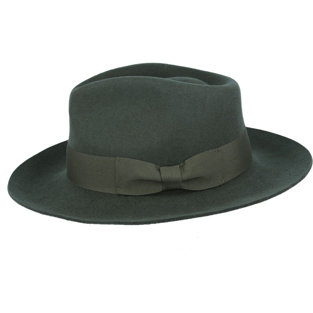 Bullantic - Gladwin Bond Grace Snap-Brim Wool Fedora Hat