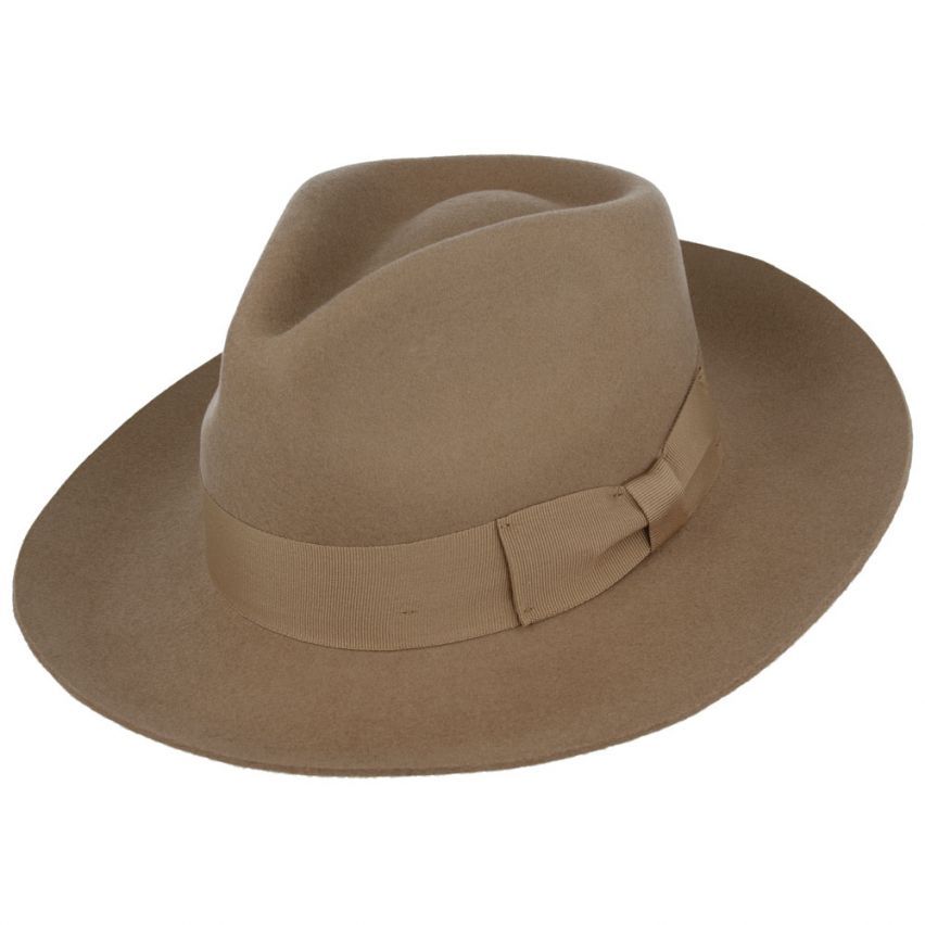 Bullantic - Premium Gladwin Bond Grace Snap-Brim Wool Fedora Hat