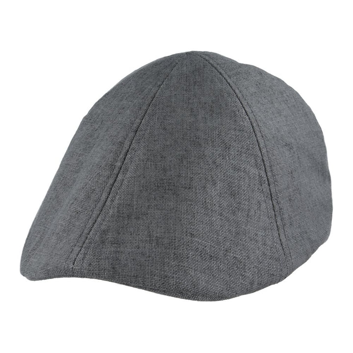 Maz Duckbill Linen Six Panel Flat Cap