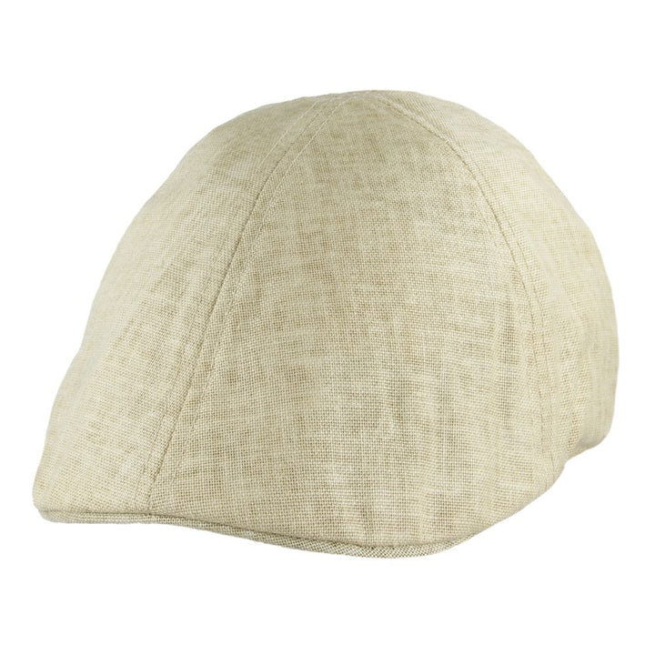 Maz Duckbill Linen Six Panel Flat Cap