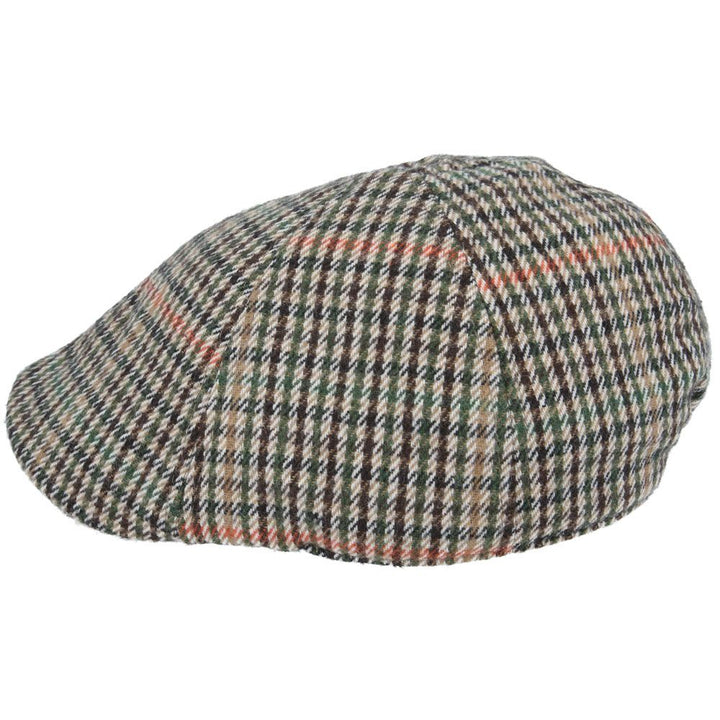 Maz Six Panel Tweed Flat Cap