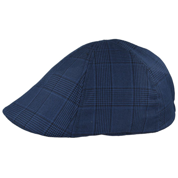 Maz Duckbill Six Panel Check Tweed Flat Cap