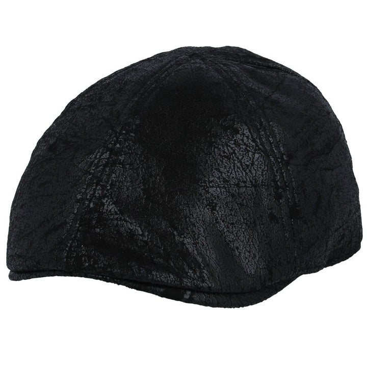 Maz Cracked Leather Distressed Vintage Six Panel Cap