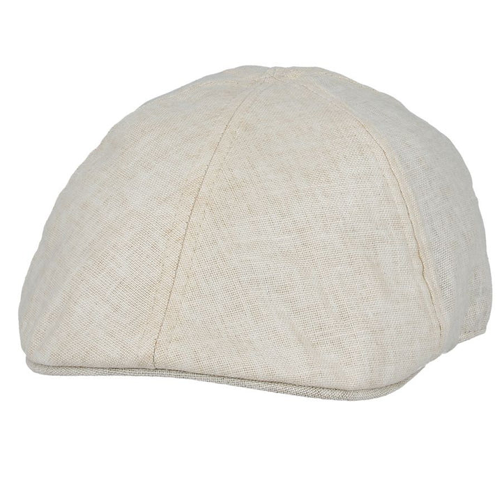 Maz Linen Six Panel Flat Cap