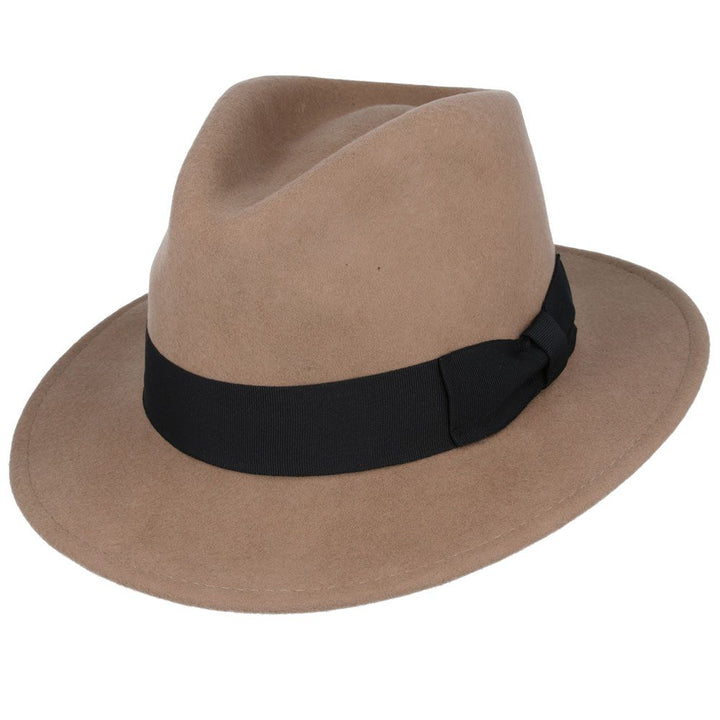 Maz Wool Felt Crushable Fedora Hat